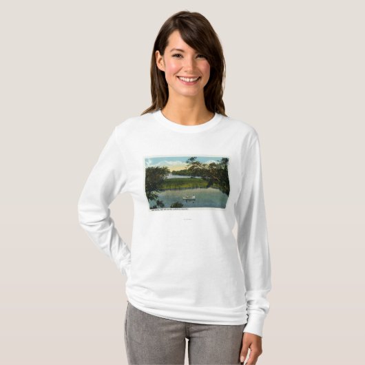 Martha's Vineyard, Lake Tashmoo Scene T-shirt (Voorkant volledig)