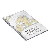 Martha's Vineyard Latitude Longitude Boater Notitieboek (Rechterzijde)