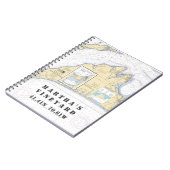 Martha's Vineyard Latitude Longitude Boater Notitieboek (Linkerzijde)