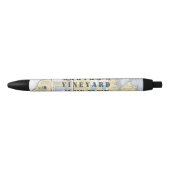 Martha's Vineyard Latitude Longitude Nautical Blauwe Inkt Pen (Voorkant)
