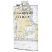 Martha's Vineyard Latitude Longitude Nautical Heupfles (Links)