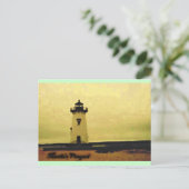 Marthas Vineyard Lighthouse Briefkaart (Staand voorkant)