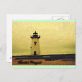 Marthas Vineyard Lighthouse Briefkaart (Voorkant / Achterkant)