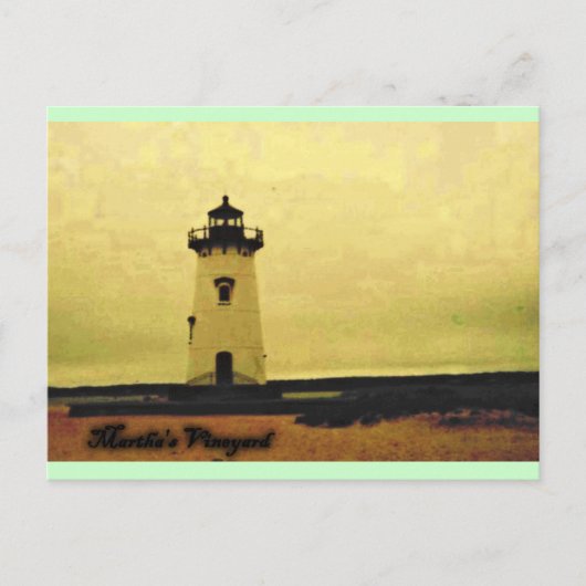 Marthas Vineyard Lighthouse Briefkaart (Voorkant)