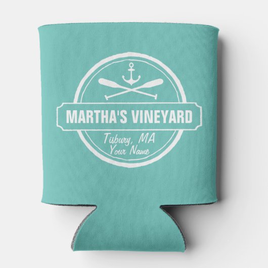 Martha's Vineyard MA douane-antikanker Blikjeskoeler (Achterkant)