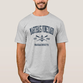 Martha's Vineyard MA  Navy Crossed Oars & A T-shirt