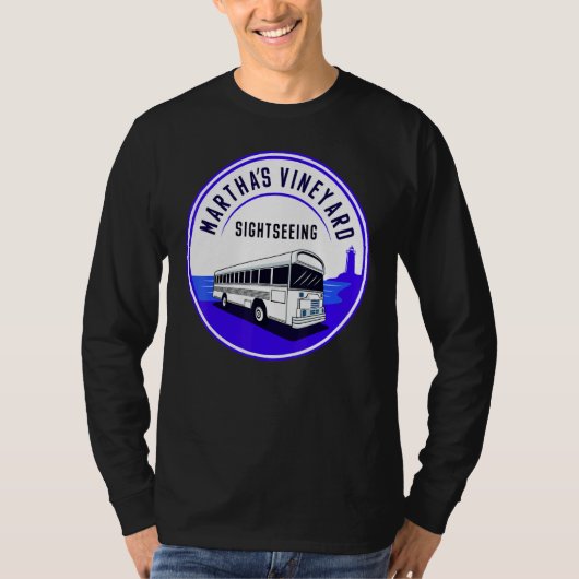 Martha's Vineyard MA  Sightseeing Bus Tour Men Wom T-shirt (Voorkant)