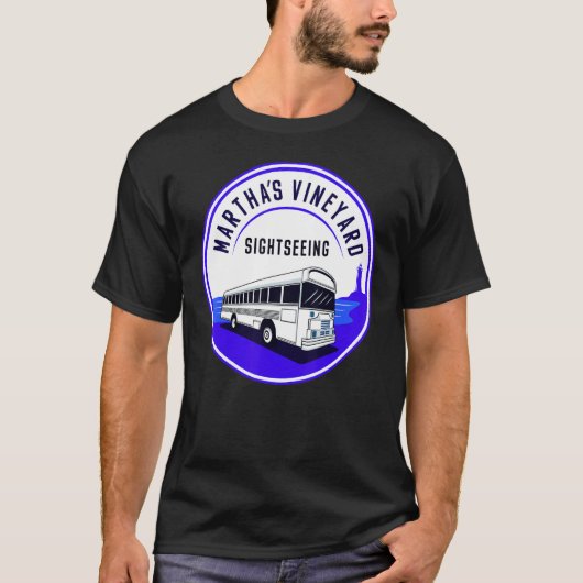 Martha's Vineyard MA  Sightseeing Bus Tour Men Wom T-shirt (Voorkant)