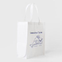 Martha's Vineyard Map #1 Navy Blue