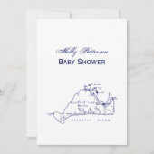 Martha's Vineyard  Map #1 Navy Blue Kaart (Voorkant)