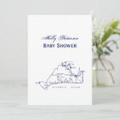 Martha's Vineyard  Map #1 Navy Blue Kaart (Staand voorkant)