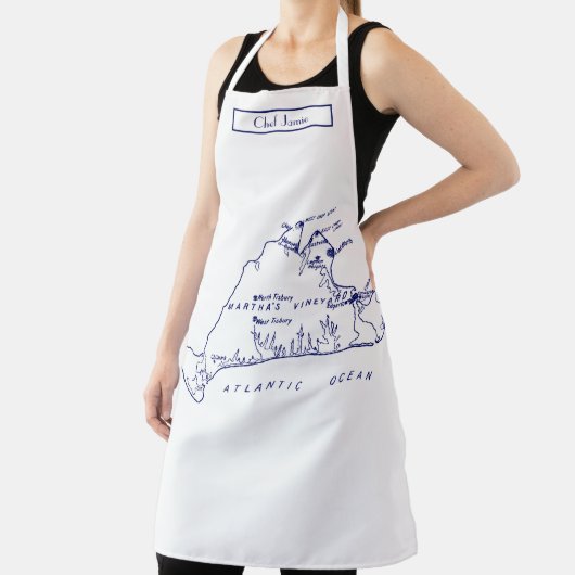 Martha's Vineyard Map #1 Navy Blue Schort (Insitu)