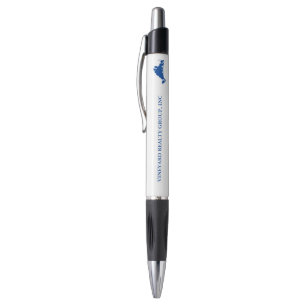 Martha's Vineyard Map Blue Custom Company Promo Pen