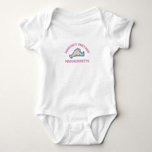 Martha's Vineyard "Map" Design. Romper (Voorkant)