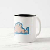 Martha's Vineyard "Map" Design. Tweekleurige Koffiemok (Voorkant rechts)
