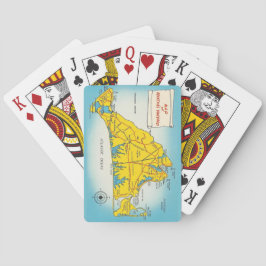 Martha's Vineyard Map Playing Cards Pokerkaarten