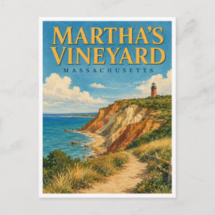 Martha's Vineyard Massachusetts Aquinnah GeoSaga Briefkaart
