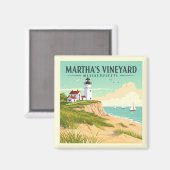 Martha's Vineyard Massachusetts Magneet (Voorkant / Achterkant)