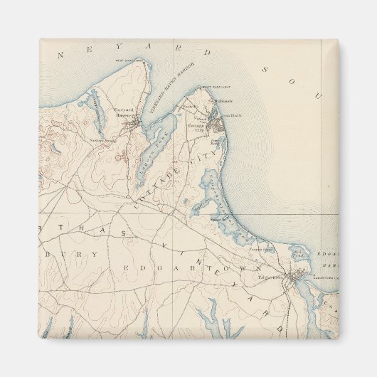 Martha's Vineyard, Massachusetts Magneet (Voorkant)