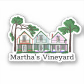 Martha's Vineyard Massachusetts Sticker (Voorkant)