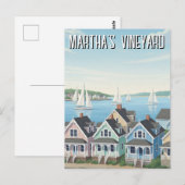 Martha's Vineyard Massachusetts Travel Briefkaart (Voorkant / Achterkant)