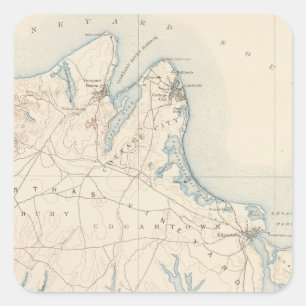 Martha's Vineyard, Massachusetts Vierkante Sticker