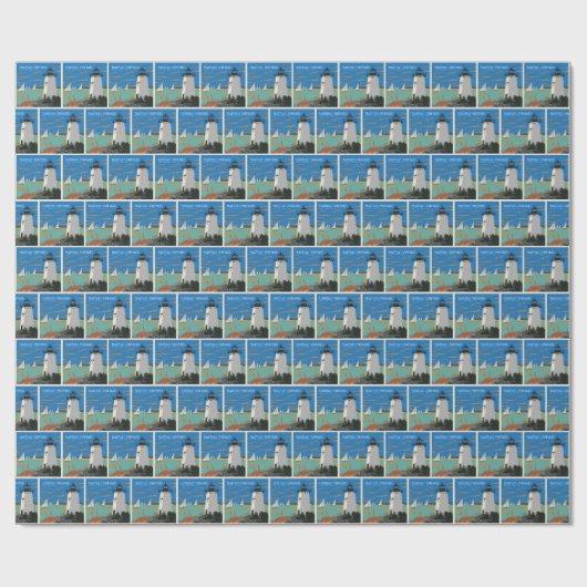 Martha's Vineyard, Massachusetts | Vuurtoren Cadeaupapier (Vlak)