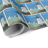 Martha's Vineyard, Massachusetts | Vuurtoren Cadeaupapier (Rol Hoek)