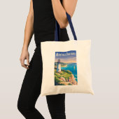 Martha's Vineyard Massachusetts Vuurtoren Reizen Tote Bag (Voorkant (product))