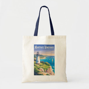 Martha's Vineyard Massachusetts Vuurtoren Reizen Tote Bag