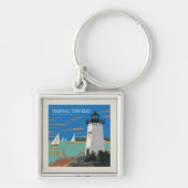 Martha's Vineyard, Massachusetts | Vuurtoren Sleutelhanger (Voorkant)