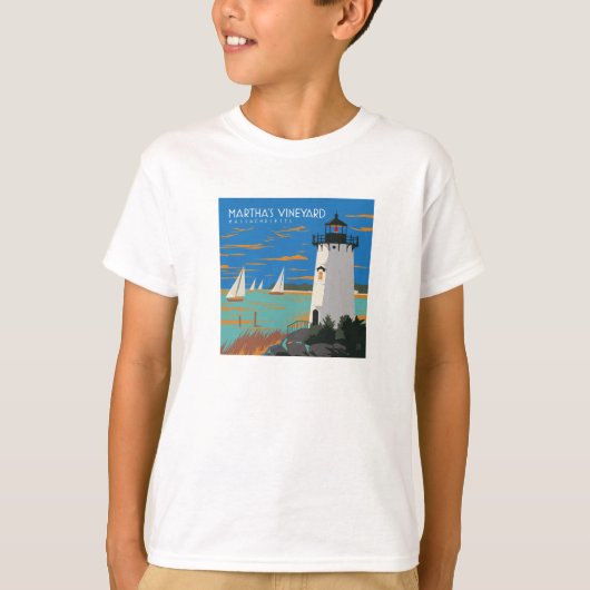 Martha's Vineyard, Massachusetts | Vuurtoren T-shirt (Voorkant)