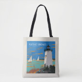 Martha's Vineyard, Massachusetts | Vuurtoren Tote Bag (Voorkant)