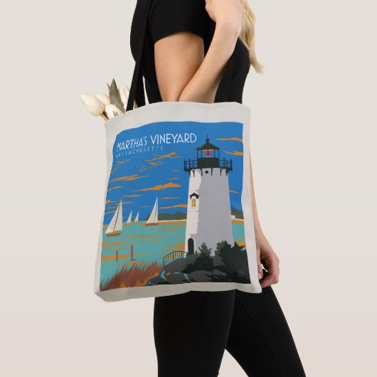 Martha's Vineyard, Massachusetts | Vuurtoren Tote Bag (Dichtbij)