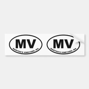 Martha's Vineyard MV Bumpersticker