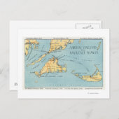 Martha's Vineyard & Nantucket Islands Briefkaart (Voorkant / Achterkant)