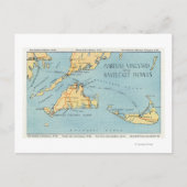 Martha's Vineyard & Nantucket Islands Briefkaart (Voorkant)
