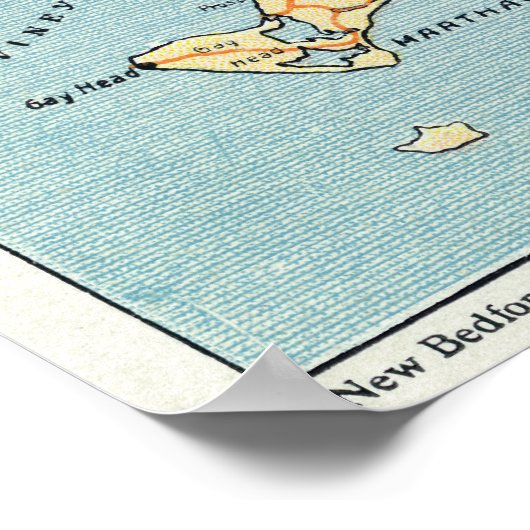 Martha's Vineyard & Nantucket Islands Poster (Hoek)