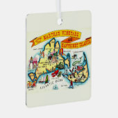 Martha's Vineyard Nantucket Kaart Ornament (Voorkant Rechts)