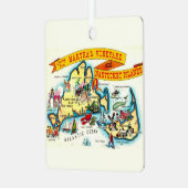 Martha's Vineyard Nantucket Kaart Ornament (Voorkant links)