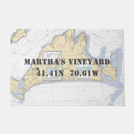 Martha's Vineyard Nautical Boating Deurmat (Voorkant)