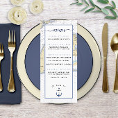 Martha's Vineyard ⚓ Nautisch Trouwmenu Menu