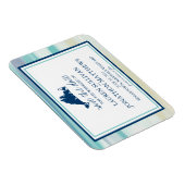 Martha's Vineyard Ocean Waterverf Save the Date Magneet (Rechterzijde)