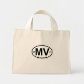 Martha's Vineyard Oval Design. Mini Tote Bag (Voorkant)