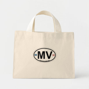 Martha's Vineyard Oval Design. Mini Tote Bag