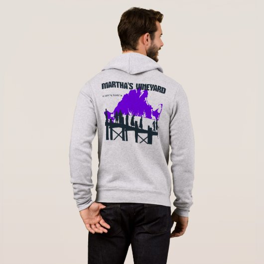 MARTHA'S VINEYARD Pier Rits Hoodie (Achterkant volledig)