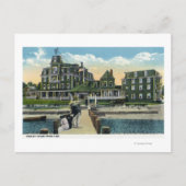 Martha's Vineyard, Pier Uitzicht van het Wesley Ho Briefkaart (Voorkant)