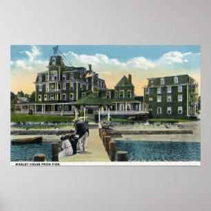 Martha's Vineyard, Pier Uitzicht van het Wesley Ho Poster