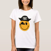 Martha's Vineyard Pirate Smiley Ladies T-shirt (Voorkant)