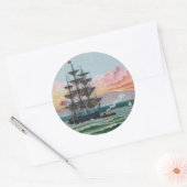 Martha's Vineyard Ronde Sticker (Envelop)